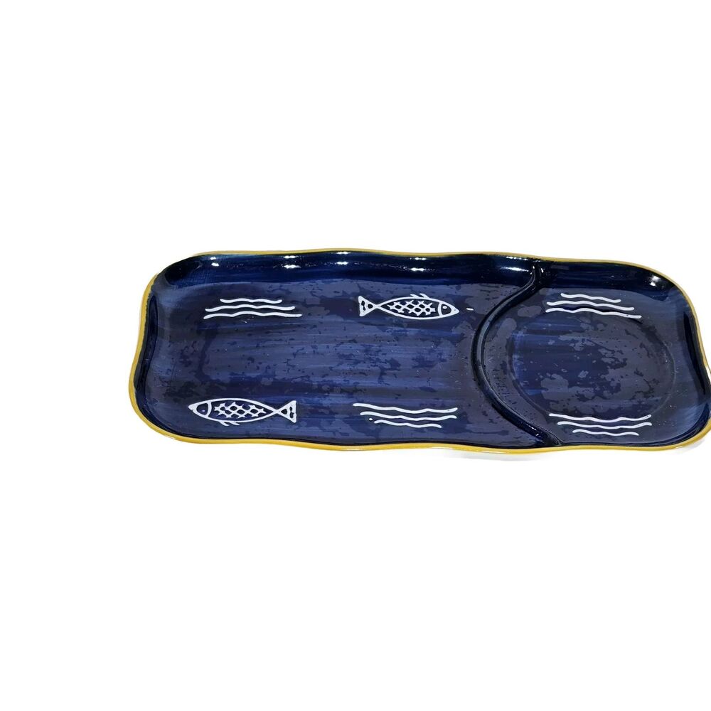 Jusalpha Bowl Set Breakfast Individualized Creative Fish Pattern Ceramic - Picture 2 of 5